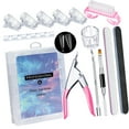 thumbnail image 6 of Professional Nails Tools Manicrure Pedicure Accesory Nails Extension Set with Gel Brush Nails File Clear False Nails, 6 of 8