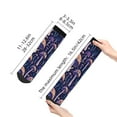 thumbnail image 5 of Bingfone Floral Hippie Mushrooms Design Patterned Men'S Women'S Casual Cotton Socks, 5 of 9