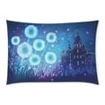 thumbnail image 1 of BOSDECO Magic Castle Pillow Case Pillow Cover Two Sides Printing 20x30 inches, 1 of 2