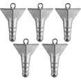 thumbnail image 1 of 5 Pack Storm Sinker Pyramid Hatteras Surf Fishing Lead Weight Saltwater Beach Casting Sea Bottom Holder Inshore 3oz-5 Pack 3oz-5 Pack, 1 of 8
