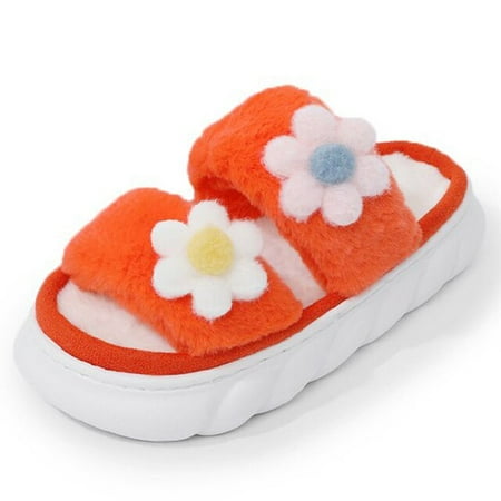 

CoCopeaunt 2022 Fashion Bowknot Design Platform Height 4cm Fluffy Fur Slippers Women Winter Warm Closed Plush Home Slippers Women Shoes
