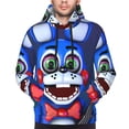 thumbnail image 5 of Lsque Five Nights At Freddy'S Pattern Casual Men's Hoodie,Hooded Sweatshirt with Kangaroo Pocket,Pullover Hoodie-3X-Large, 5 of 8