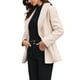 thumbnail image 4 of Abrigos Trench Chic Inspire con Cinturón para Mujer, Chaqueta de Invierno con Cuello Chal, Abrigo de Línea A, Abrigo de Botones Simples, Color Beige, 4 of 6
