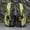 Dark Green color, variant on Color Block Striped Men's Flip Flops, Summer Thong Sandals Non-slip, Trendy Outdoor Beach Slippers