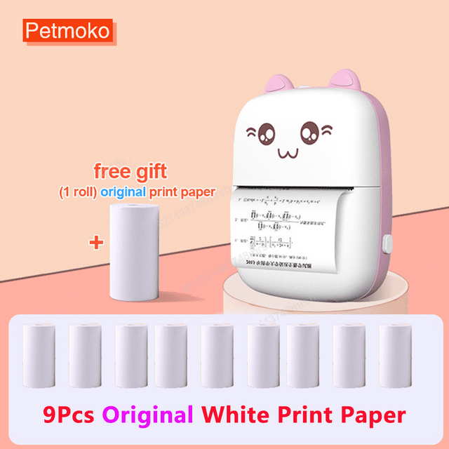 PENGXIANG Mini Portable Thermal Printer TIKTOK Gifts for Kids Pocket Printer for Pictures/Retro-Style Photos/Notes/Lists/Label/Memo/QR Codes Bluetooth Wireless Smart Printer with Andro