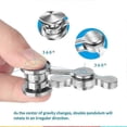 thumbnail image 2 of 304 stainless steel Chaotic pendulum Fingertip gyro Double pendulum stainless steel Edc adult decompression toy Manual rotator, 2 of 5