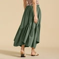 thumbnail image 4 of RUTAYY Women A-Line Flowy Skirt For Party Daily And Date Versatile All Season Wear Solid Color Casual Travel Skirts, 4 of 5