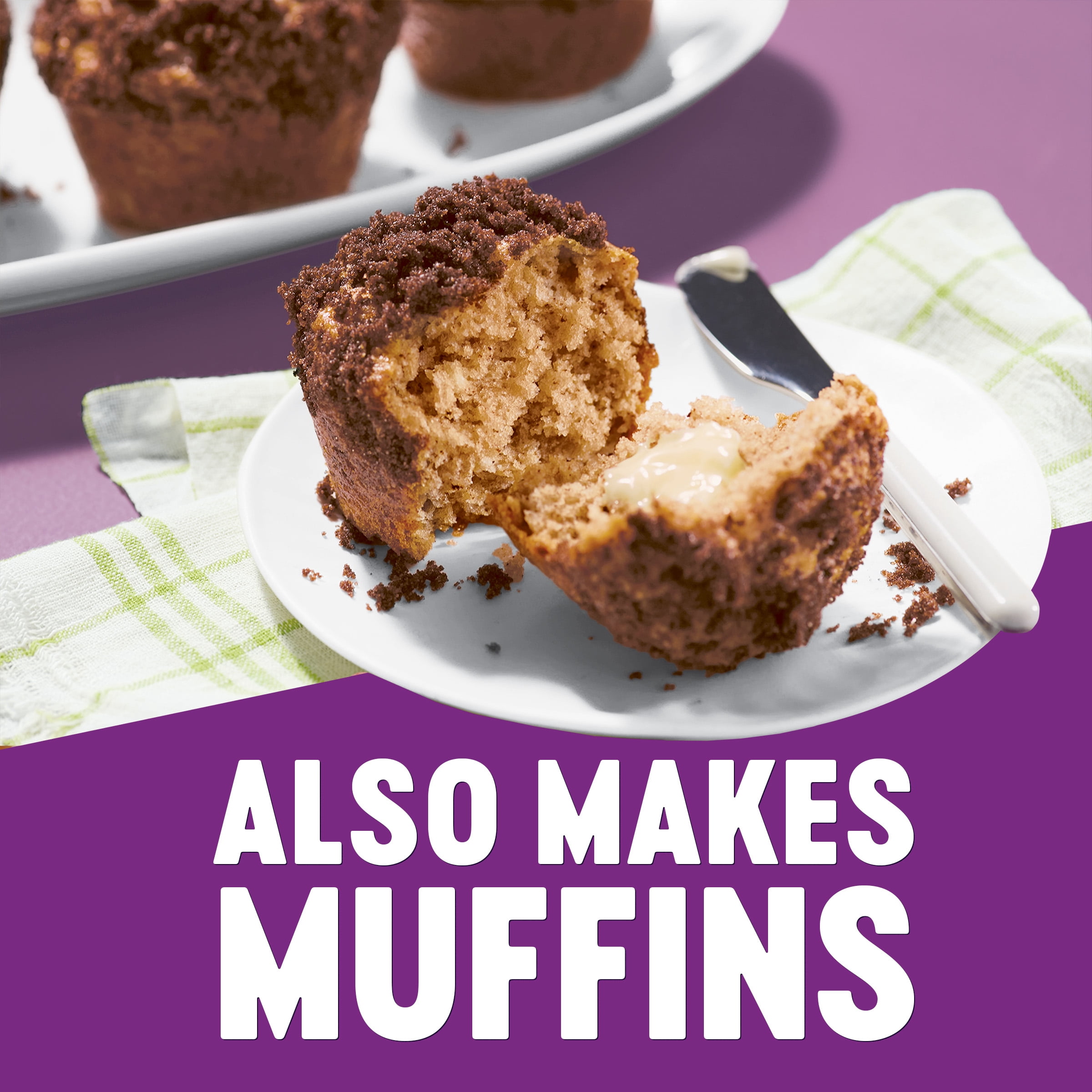 Krusteaz Chocolate Swirl Crumb Cake & Muffin Mix, Made with Cocoa, 21 oz. Box