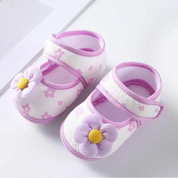 MEZZALL Child Baby Girls Soft Toddler Shoes Toddler Walkers Shoes Colorful Flowers Princess Shoes Sandals Flat Walkers Shoes Stylish Adorable Casual Kids Everyday Footwear
