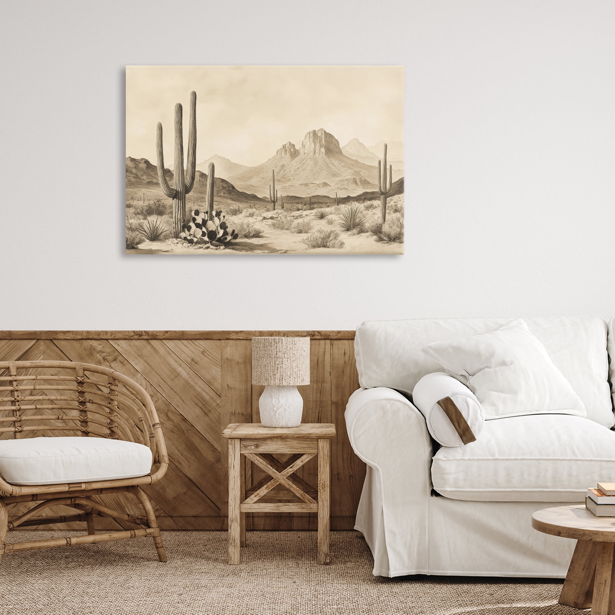 Stupell Industries Arizona Desert Vista Canvas Wall Art, design by Petal Prints Design