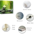 thumbnail image 2 of ZHONGYUTONG Green Bamboo Pictures Zen Wall Art Stone Flower Water SPA Canvas Prints Meditation Yoga Paintings Wall Decor for Bathroom Still Life Artwork (12.00" x 12.00"), 2 of 6