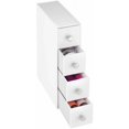 thumbnail image 3 of iDesign Clarity 4-Drawer Flip Tower, White, 3 of 4
