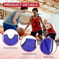 thumbnail image 3 of Uxcell Soccer Training Vest, Team Sports Pinnies Reversible Numbered Soccer Practice Pennies Large Purple, 3 of 7