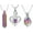 Rainbow-Purple, variant on 3 Pack Urn Necklace for Her Hear / Teardrop / Cylinder Cremation Necklace for Ashes Of Loved Ones Family Keepsake Urn for Women Cremation Memorial Gifts