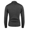 thumbnail image 3 of COOFANDY Men's Thermal Henley Sweater - Quarter Button Mock Neck Knit Pullover with Pocket, 3 of 4