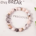thumbnail image 3 of Pulsera de ocho planetas con piedra de estrella de la guarda y polvo esmerilado, pulsera de cuentas de cebra, joyería europea y americana, 3 of 6