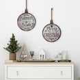 thumbnail image 2 of Northlight Merry Christmas and Merry and Bright Wall Signs - 14" - Gray and Brown - Set of 2, 2 of 5