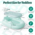 thumbnail image 2 of Colchón Inflable Abdtech para Niños, Cama de Viaje Ovalada Verde de 152x109x30 cm, 2 of 9