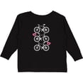 thumbnail image 3 of Inktastic Biking Gifts Bicycle Silhouette Girls Long Sleeve Toddler T-Shirt, 3 of 5