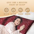 thumbnail image 4 of Body Pillow Cover, Red Glitter Body Pillow Cases with Zipper Soft Breathable Smooth Skin Friendly Long Pillow Case 20x60 inches, 1Pcs, 4 of 7