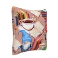 thumbnail image 2 of Bingfone Gnomes Books Tea Cups Linen Throw Pillow Covers Cushion Case Pocket Button Vintage Farmhouse Pillowcase For Sofa Couch Bed 20"X20", 2 of 9