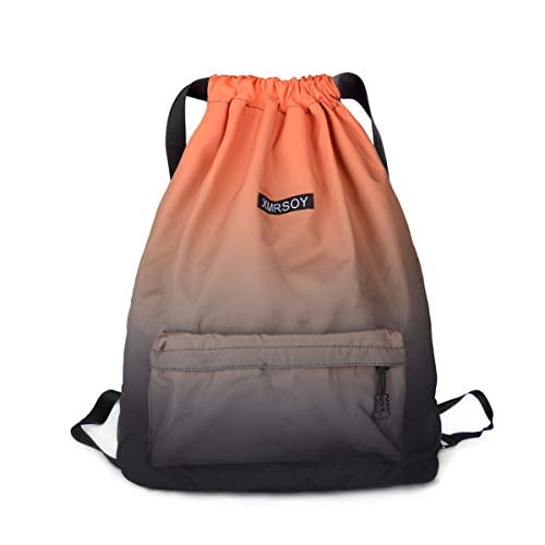 Bolsa gimnasio cordón XMRSOY resistente agua nylon bolsa deportiva cordón saco deporte