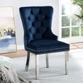 thumbnail image 2 of Wingback Dining Chairs 2, Blue, Button Back, Legs & Intriguing Trim Of 2 In With Manifest, 2 of 2