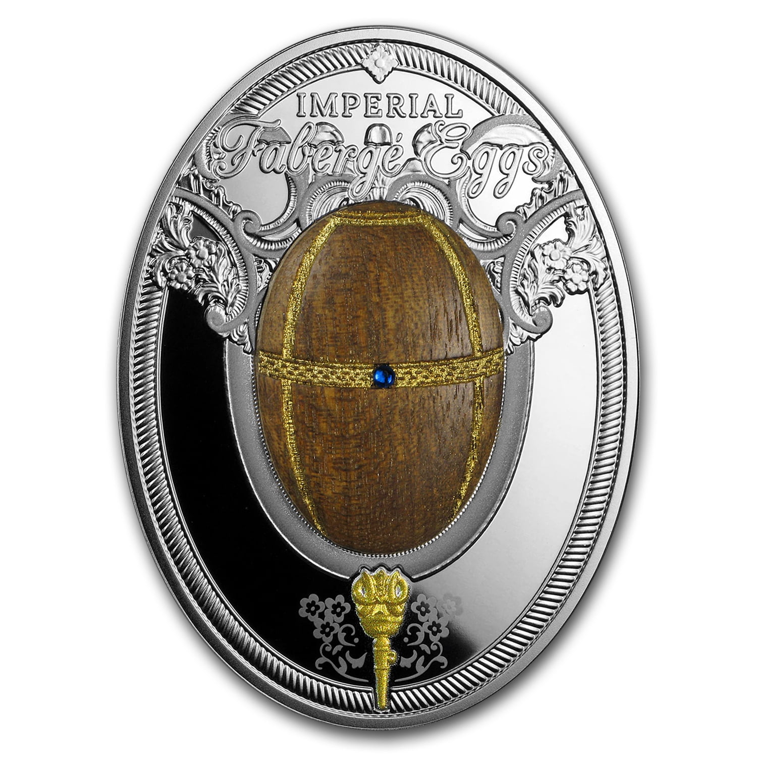 Pelican Egg silver coin Imperial Faberge series Niue Island 2018