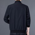 thumbnail image 4 of Vedolay Winter Jackets for Men Button Open Front Cardigan Soft Cable Blazer Jacket Outwear Black,L, 4 of 5