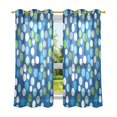 thumbnail image 6 of Yayeee Window Curtains Light Filtering 63"x52" Grommet Panel Pair Home Living Room Decor, Blue Dots, 6 of 7