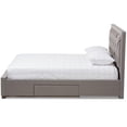 thumbnail image 4 of Baxton Studio Aurelie Modern and Contemporary Fabric Upholstered Storage Bed, Multiple Colors, Multiple Sizes, 4 of 13