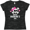 thumbnail image 3 of Inktastic Happy Valentines Day Girls Skull Women's T-Shirt, 3 of 5