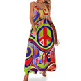 thumbnail image 1 of Nuevo vestido largo sin mangas colorido hecho a mano, vestido de noche para mujer, 1 of 7