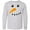 AC-Heather Grey, variant on Inktastic Snowman Face Long Sleeve Youth T-Shirt