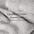 thumbnail image 4 of Superior 800 GSM Egyptian Cotton 6-Piece Face Towel Set, Soft Ultra Absorbent Towels, Sea Foam, 4 of 5