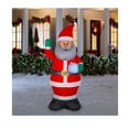 thumbnail image 2 of Gemmy 7ft Lighted African American Santa Christmas Inflatable, 2 of 3