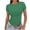 *Green, variant on ClodeEU Womens Summer Round Neck Short Sleeve Slim Fit Crop Tee,Cute Trendy Tight Tshirts Pink,Womens Plus S