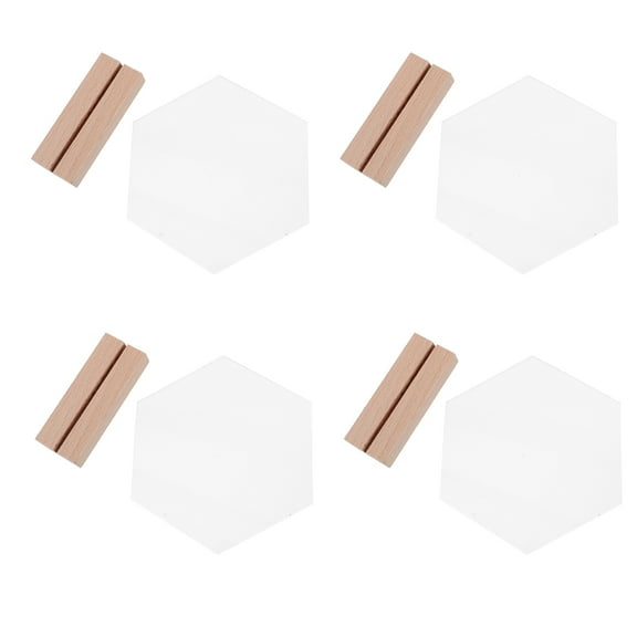 unbranded 4 Pcs Reserved Seating Signs Decorative Table Markers Stand