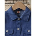 thumbnail image 4 of Bagilaanoe 2Pcs Little Girl Outfits Sleeveless Rib Playsuits with Belt and + Denim Shirts Jacket 4T 5T 6T 7T Kids Casual Clothes Set, 4 of 9