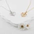 thumbnail image 4 of Heshpaws  925 Sterling Silver Cross Necklace, Rose Heart Pendant Necklaces for Women, Elegant Cross Chain Jewelry Gifts with Gift Box, Ideal Mother's Day Gifts for Women Mom, 4 of 6