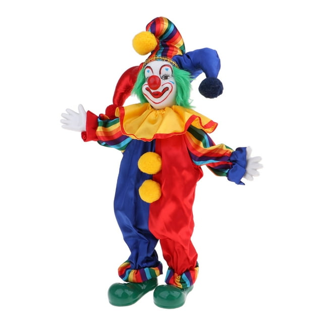 Muñeco de de para , Regalos de Juguete, , Navidad, Decoración Del Hogar, Colección de Recuerdos, s Sunnimix Porcelana muñecas del payaso