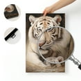 thumbnail image 6 of WFSposter White Tiger Canvas Wall Art Tiger Mother and Baby Lovely Cats Animal Picture Painting Large Animal Family Wall Decor Gallery Artwork for Bedroom Living Room Ready to Hang, 6 of 7