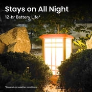 Techko Solar Zen Lantern – Amber or White Light (15.6high)