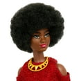 thumbnail image 5 of Barbie Fashionistas Doll #221 with Natural Black Hair, Red Dress & Accessories, 65th Anniversary, 5 of 8