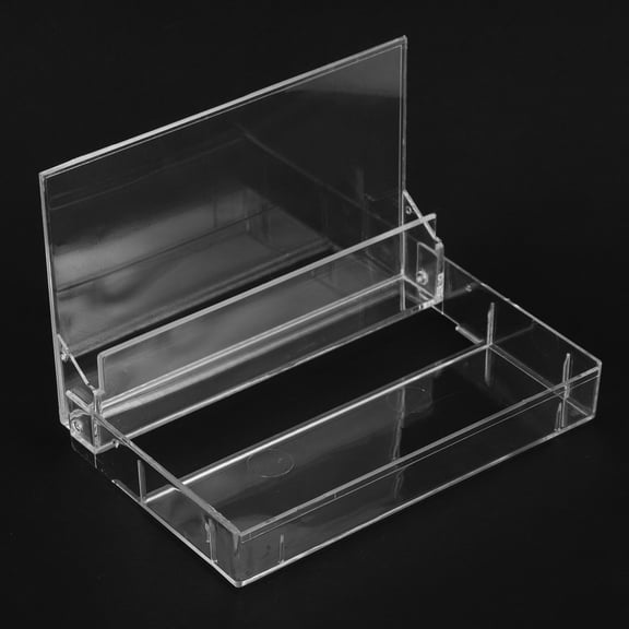 5pcs Vintage Audio Cassette Box Plastic Cassette Tape Case Transparent Cassette Holder Empty Cassette Boxes Recording Cassette Organizer