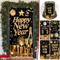 thumbnail image 1 of Bowayaoa Christmas Door Curtain Decoration, Holiday Scene Background Cover, Waterproof Polyester Door Cover, Festive Home Decor, Reusable Photo Backdrop, 1 of 7
