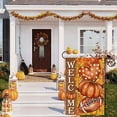 thumbnail image 2 of Fall Welcome Pumpkins Football Love Heart Maple Leaves Autumn Garden Flag Yard Flag 12x18 Inch Double Sided Small Mini Yard Outdoor Outside Farmhouse Holiday Decoration, 2 of 6