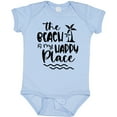 thumbnail image 3 of Inktastic Spring Break the Beach is My Happy Place Boys or Girls Baby Bodysuit, 3 of 5