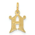 thumbnail image 6 of Auriga Fine Jewelry 14K Yellow Gold Letter H Initial Charm Pendant for Women, 6 of 6