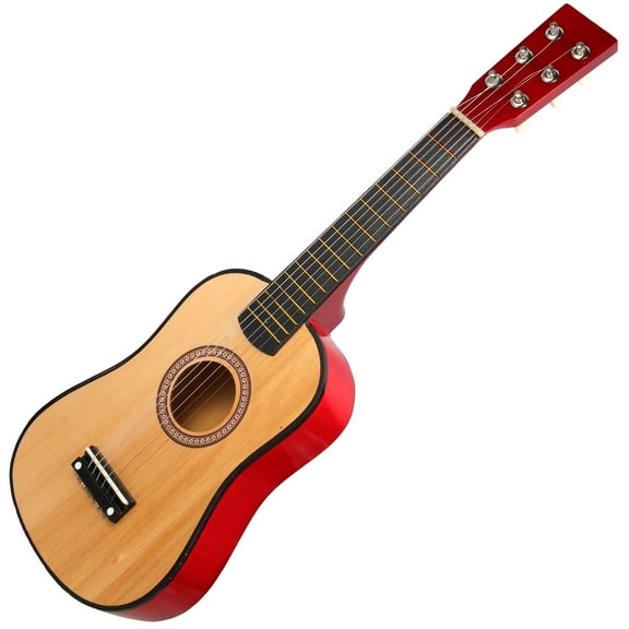 Mobestech Acoustic Guitar Beginner Folk Style Wood Color 1Pack